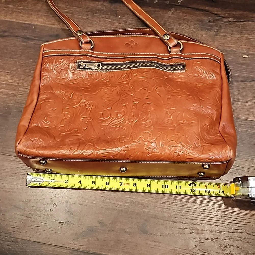 Patricia Nash Florenced Tooled leather Poppy Tote